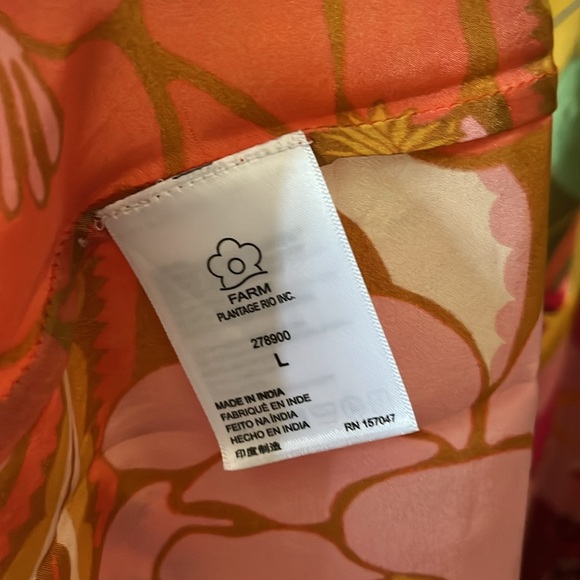 NWT FARM RIO X Anthropologie Floral Midi Skirt - Picture 10 of 11